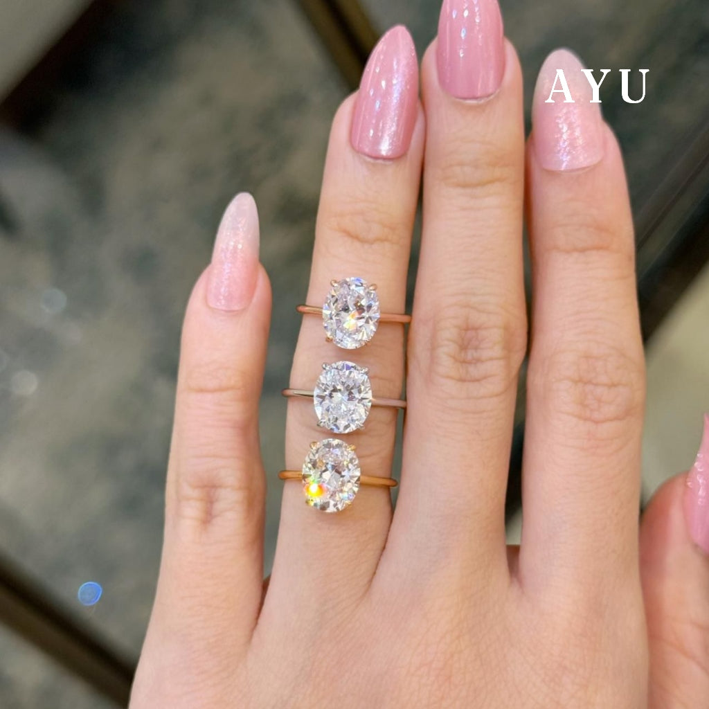 The AYU Djudju Solitaire Ring 17k White Gold