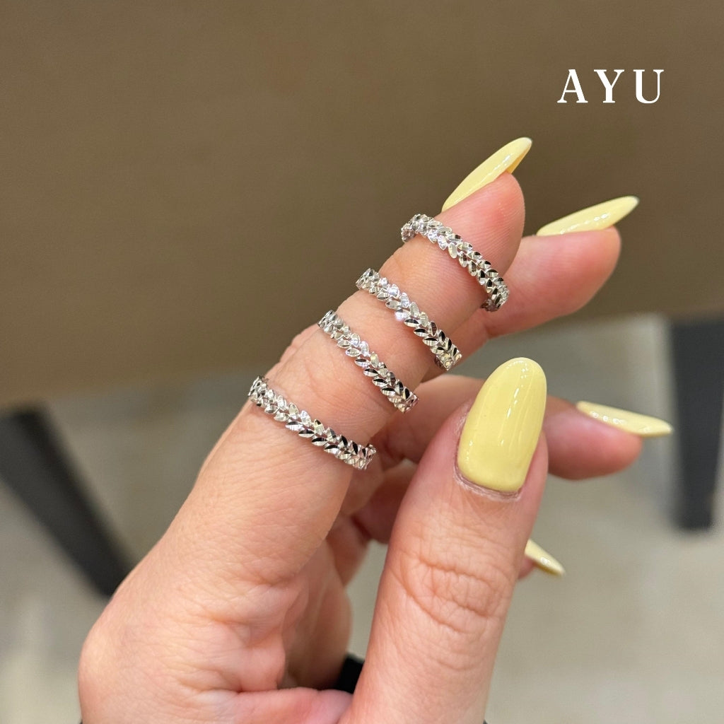 AYU Cincin Emas - Angel Vine Eternity Ring 17k Rose Gold