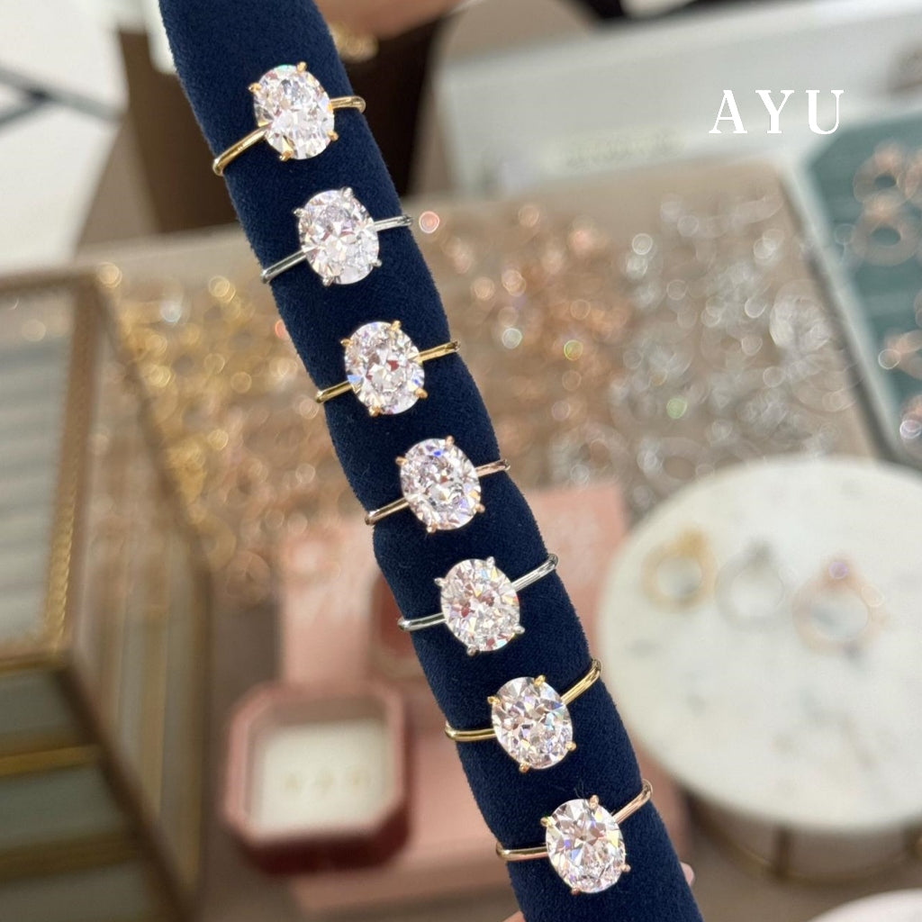 The AYU Djudju Solitaire Ring 17k White Gold