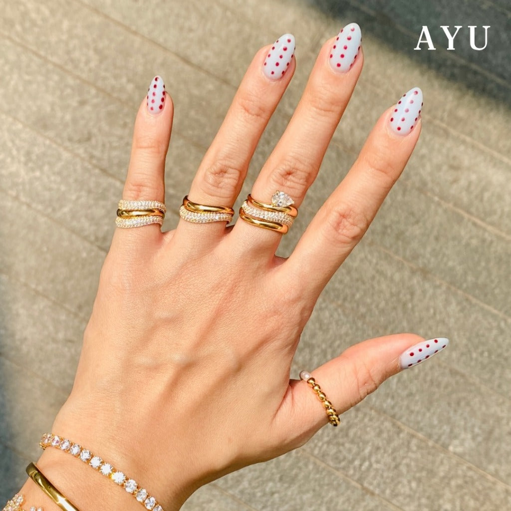 AYU Cincin Emas - Gold Floating Ring 16k Yellow Gold