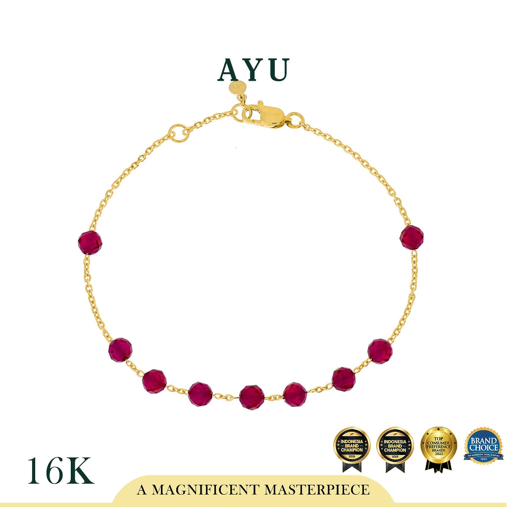 AYU Gelang Emas - Beads Bracelet 16k Yellow Gold