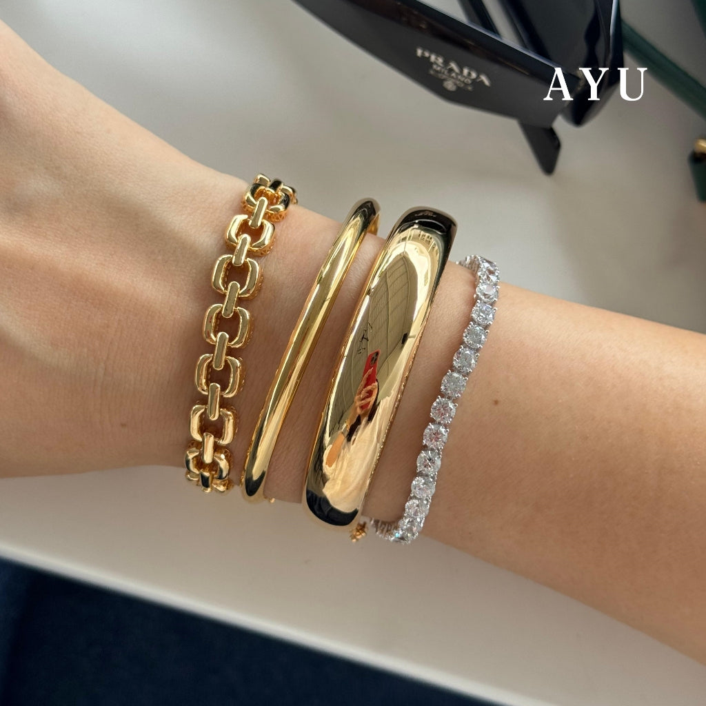 AYU Gelang Emas - Glam Classic Eternity Bracelet 17k Rose Gold