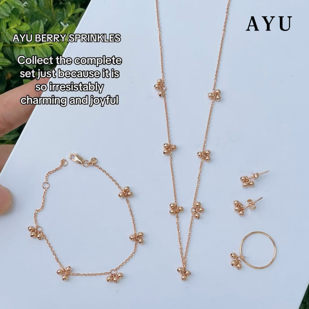 AYU Kalung Emas - Berry Sprinkle Necklace 16k Yellow Gold