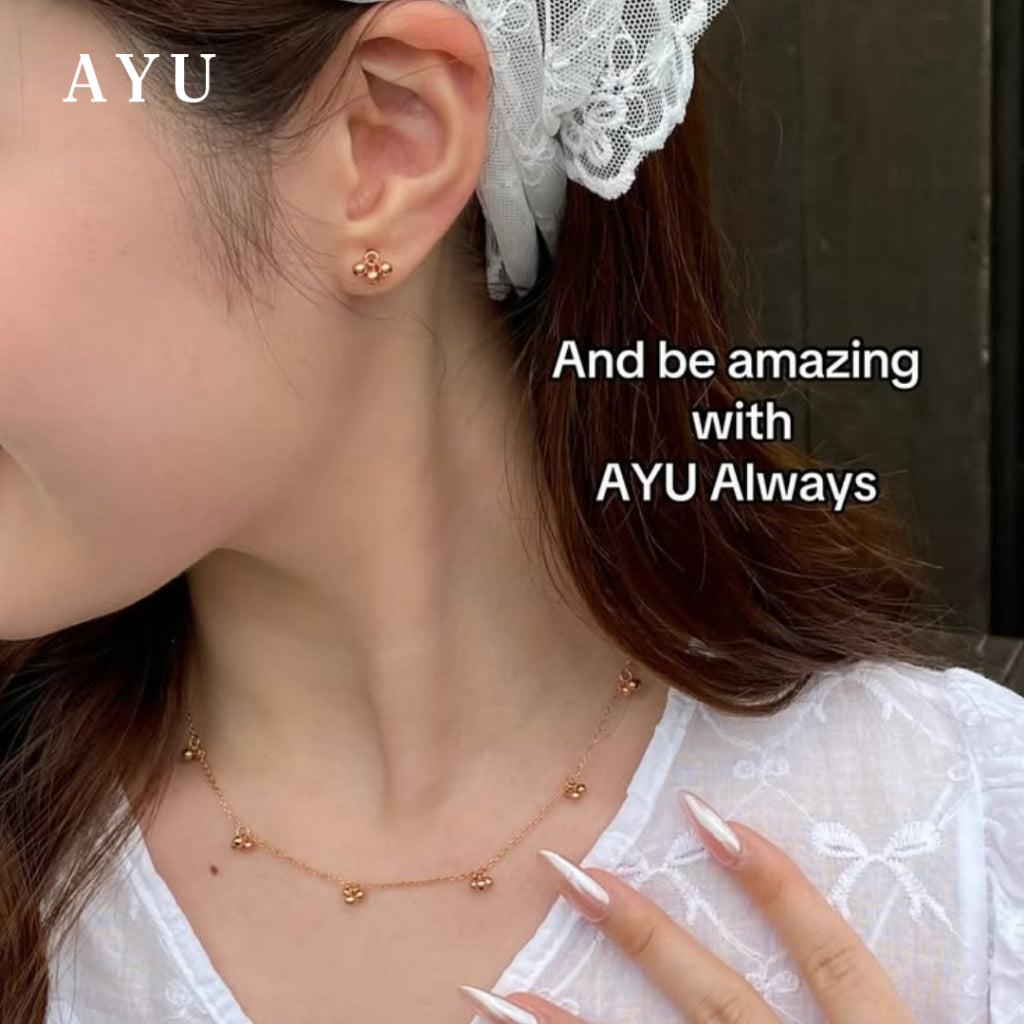 AYU Kalung Emas - Berry Sprinkle Necklace 16k Yellow Gold