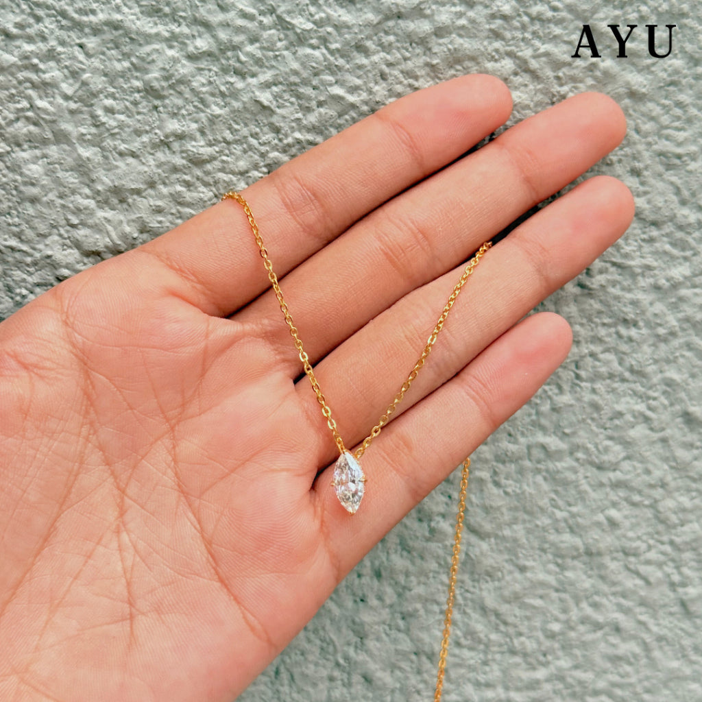 The AYU Mini Selly Adjustable Necklace 16k Yellow Gold