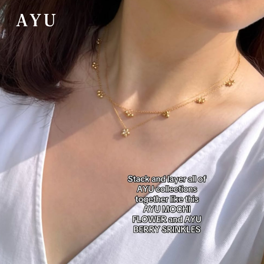 AYU Kalung Emas - Berry Sprinkle Necklace 16k Yellow Gold