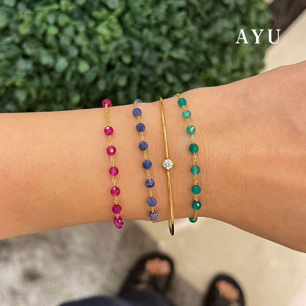 AYU Gelang Emas - Beads Bracelet 16k Yellow Gold