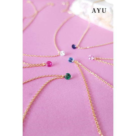 AYU Kalung Emas Korea - Candy Pop Chain Necklace 16k Yellow Gold