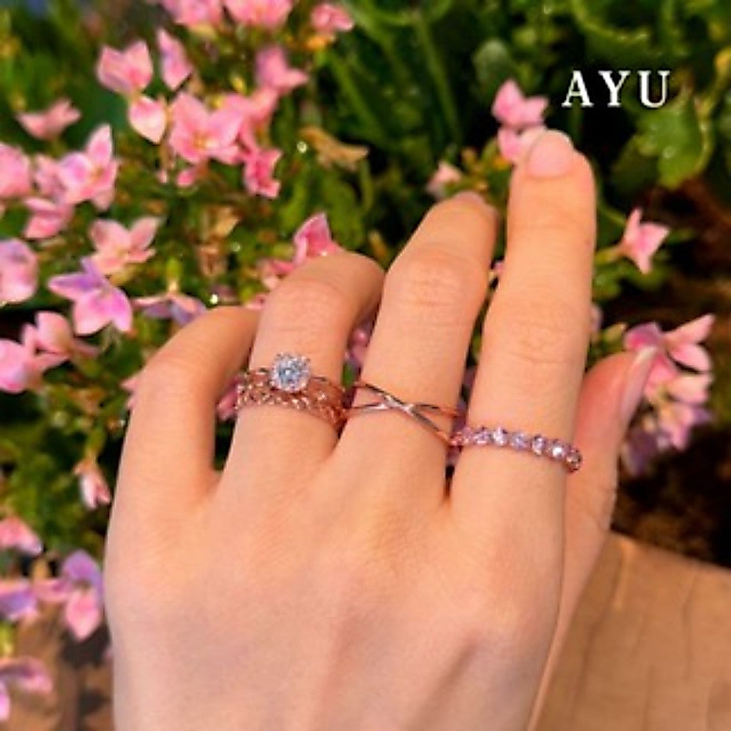 AYU Cincin Emas - X Thin Ring 16k Yellow Gold