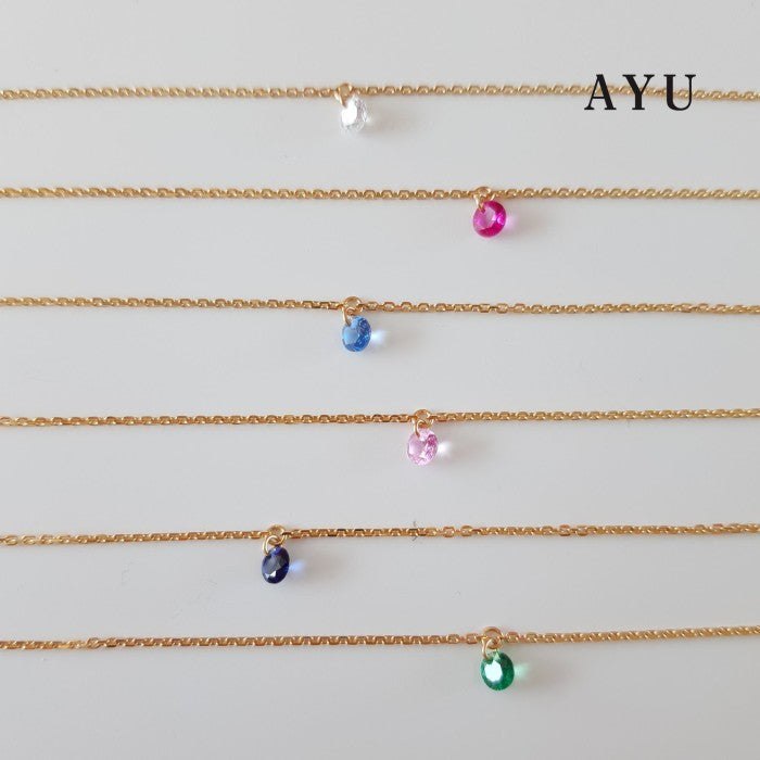 AYU 5 Candy Pop Chain Necklace 16K Yellow Gold