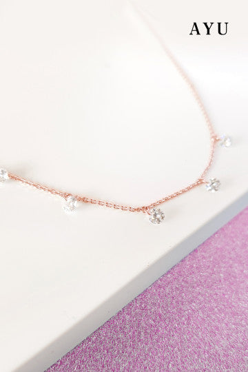 AYU 5 Candy Pop Chain Necklace 17K Rose Gold