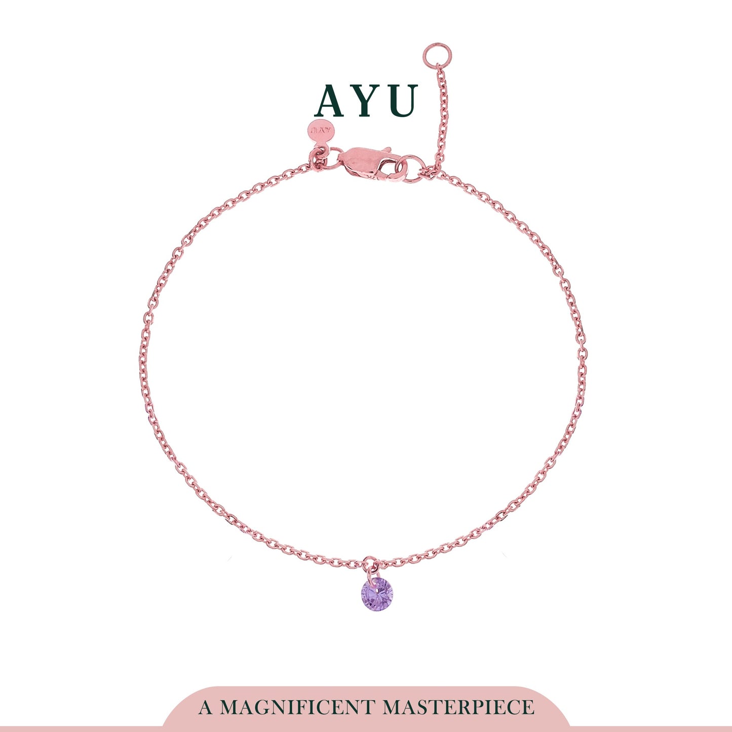 AYU Candy pop Chain Bracelet 17K Rose Gold