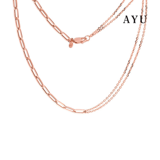 AYU Undecided Chain Necklace 17k Rose Gold
