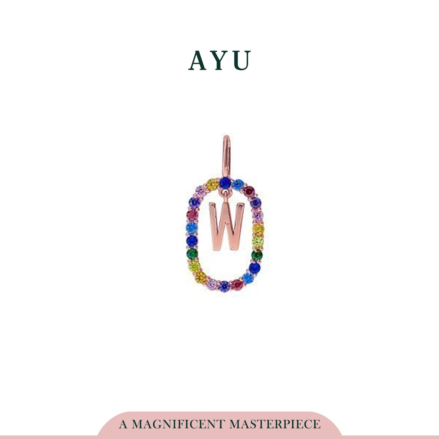 AYU I AM Pendant 17k Rose Gold ( W-Z )