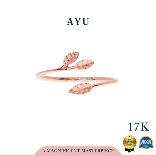 AYU Golden Angel Vine Ring 17k Rose Gold