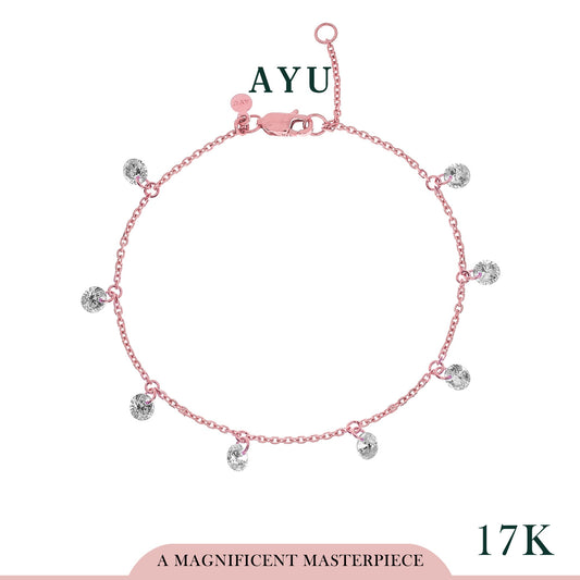 AYU 8 Candy Pop Chain Anklet 17k Rose Gold